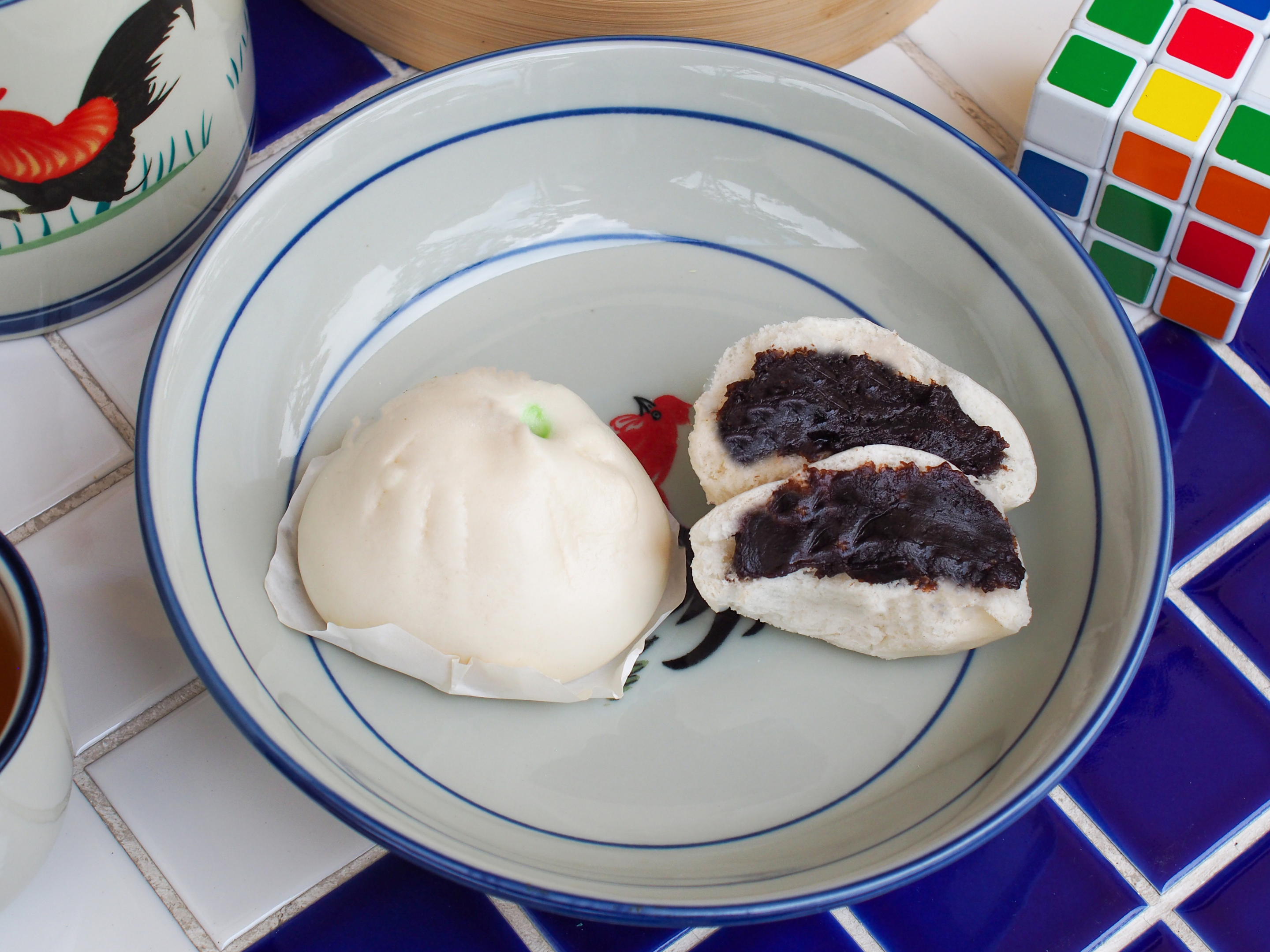 Handmade Red Bean Bao (4 pieces) 手工豆沙包